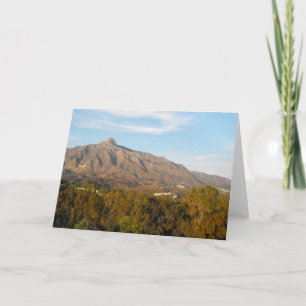 Berg in Sierra Blanca in Spanien Feiertagskarte