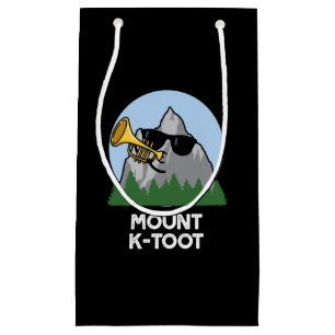 Berg K-Toot Funny Mountain Pun Dark BG Kleine Geschenktüte