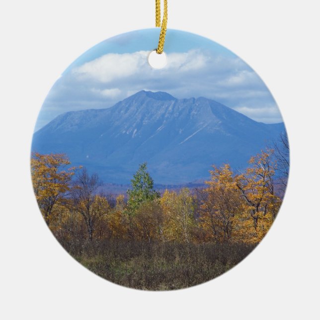 Berg Katahdin in Fall 2 Keramikornament (Vorne)