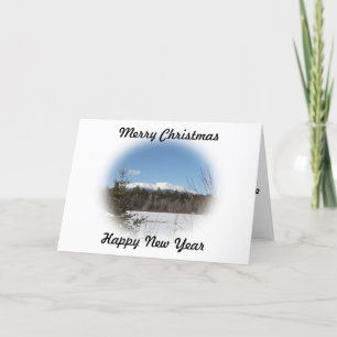 Berg Katahdin Weihnachtskarte Feiertagskarte
