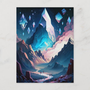 Berg Kristallkulisse Postkarte