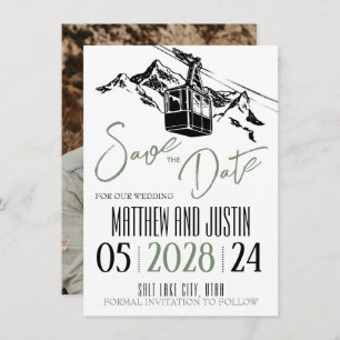 Berg Liebe Sage Green Save The Date