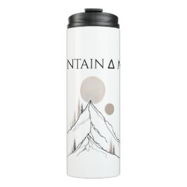 Berg Mama Into the Wild Minimalist Natur Grafik Thermosbecher