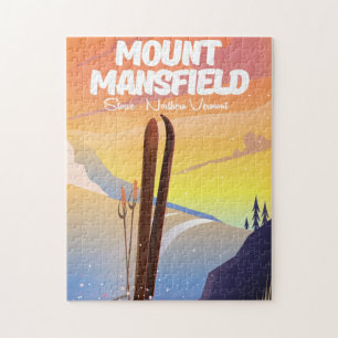 Berg Mansfield, Stowe Nord Vermont Ski Puzzle