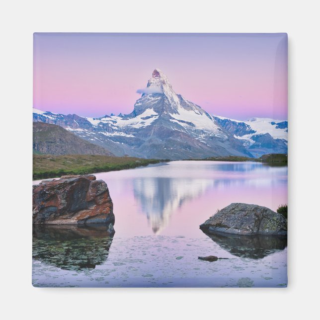 Berg Matterhorn in Zermatt, Schweiz Magnet (Vorne)