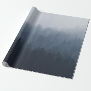 BERG MIT WALD IM FUSTER GESCHENKPAPIER