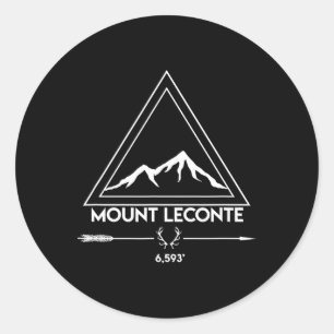 Berg Mt Leconte Smoky Mountains Tennessee Wandern Runder Aufkleber