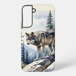 Berg Natur Wildnis Berge Wolf Wölfe Samsung Galaxy Hülle