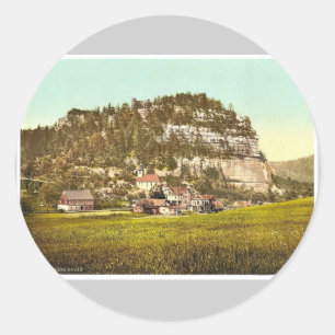Berg Oybin, Zittau, Sachsen, Deutschland prächtig  Runder Aufkleber