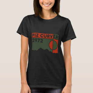 Berg Piz Curvér Mountainbike Wandern Schweizer Wan T-Shirt