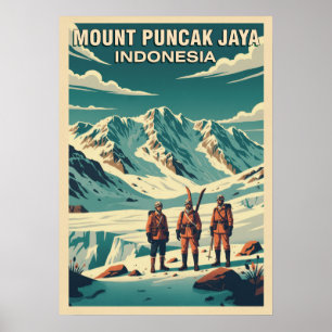 Berg Puncak Jaya Indonesien V04 Poster