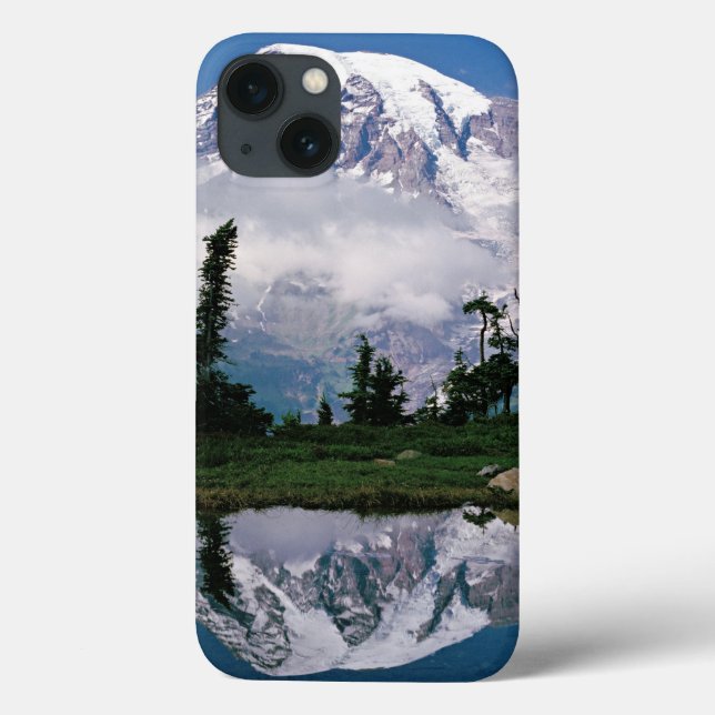 Berg Rainier in einer Bergbahn Case-Mate iPhone Hülle (Rückseite)