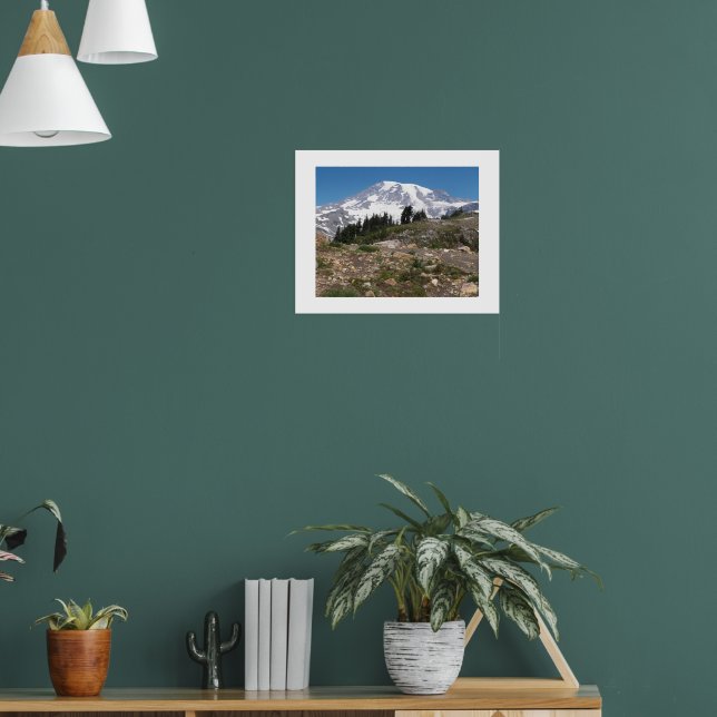 Berg Rainier Subalpine Landschaft Fotografisch Poster (Wohnzimmer 1)