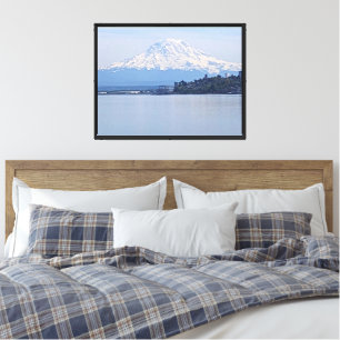 Berg Rainier und Puget Sound Landschaft Leinwanddruck
