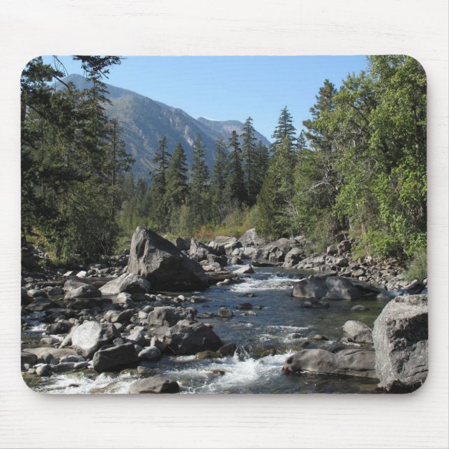 Berg River Rugged Landschaftliches Foto Mousepad (Vorne)