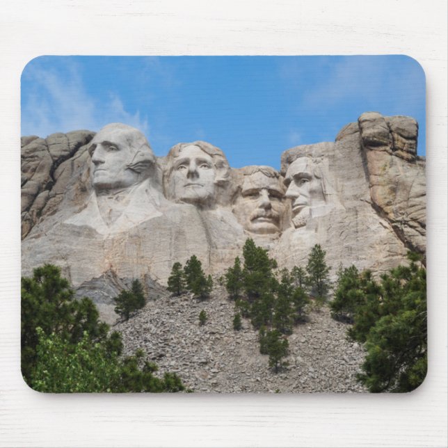 Berg Rushmore im Frühling Mousepad (Vorne)