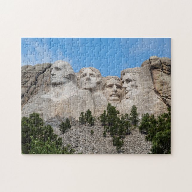 Berg Rushmore im Frühling Puzzle (Horizontal)