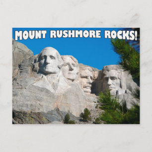 Berg Rushmore Rocks! Mount Rushmore, South Dakota Postkarte