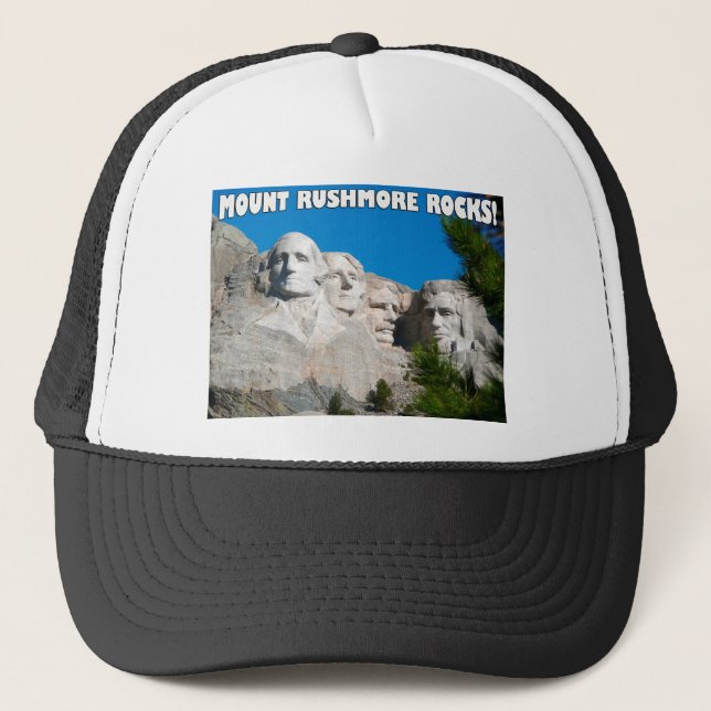 Berg Rushmore Rocks! Mount Rushmore, South Dakota Truckerkappe (Vorderseite)