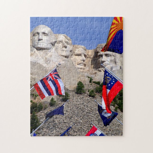 Berg Rushmore Süd Dakota. Puzzle (Vertikal)