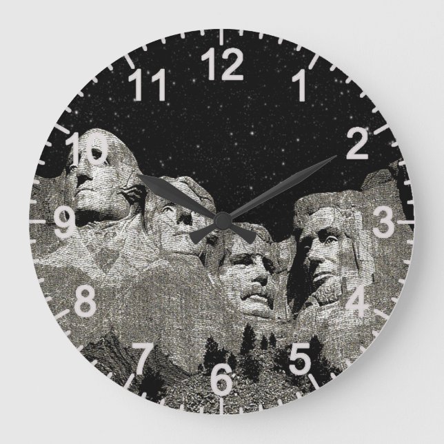 Berg Rushmore, Wall-Uhr Große Wanduhr (Vorderseite)