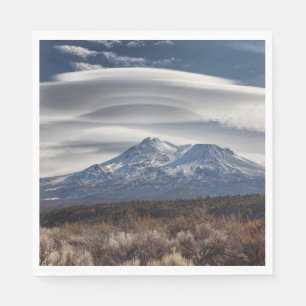 BERG SHASTA MIT LENTIKULARER WOLKE SERVIETTE
