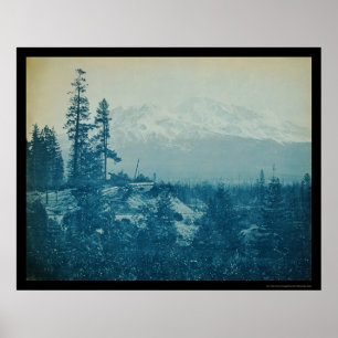 Berg Shasta Panorama 1899 Poster