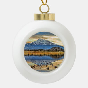 BERG SHASTA REFLEKTIERT KERAMIK Kugel-Ornament
