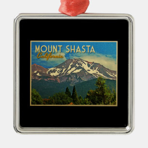 Berg Shasta Vintag Ornament Aus Metall