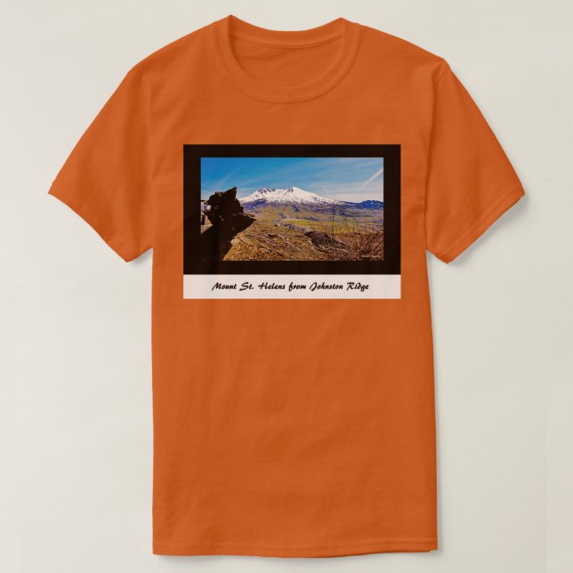 Berg St Helens von Johnston Ridge T-Shirt (Design vorne)