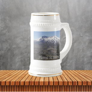 Berg St Helens Vulkan Bierglas