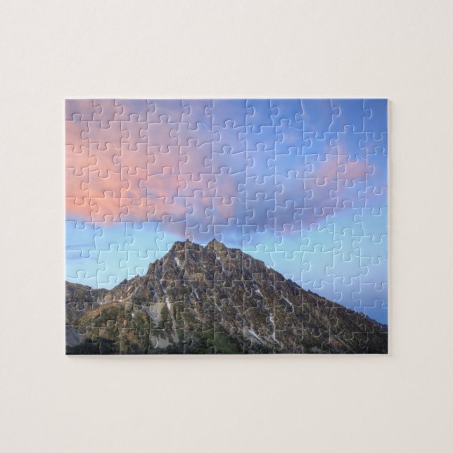 Berg Stuart, bei Sonnenuntergang Puzzle (Horizontal)