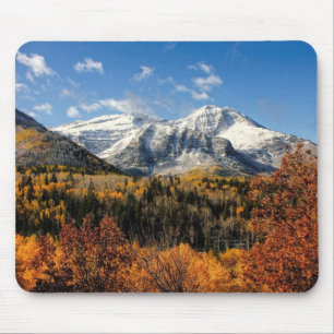 Berg Timpanogos im Herbst Utah Mousepad