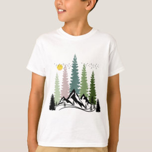 BERG UND BÄUME RUHIGE NATUR T-Shirt