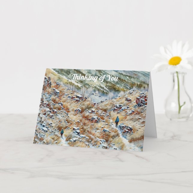 Berg und du Got dieses Denken deiner Karte (Kleine Pflanze)