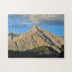 Berg- und Waldfläche, durch Sonneneinstrahlung Puzzle