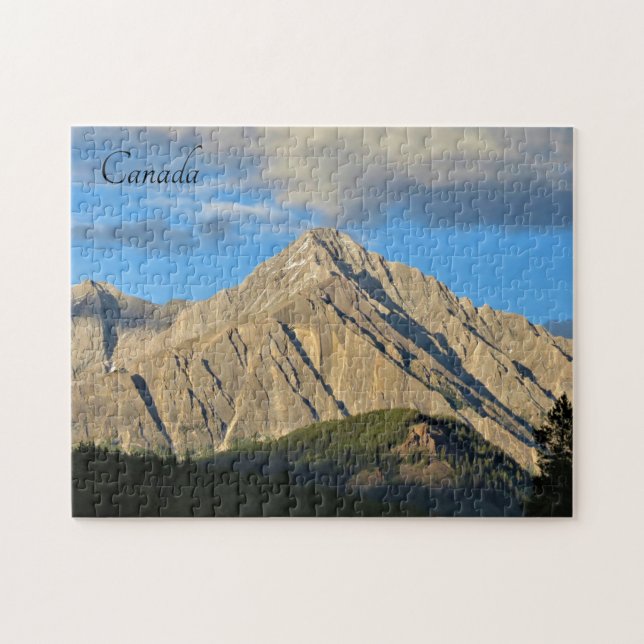 Berg- und Waldfläche, durch Sonneneinstrahlung Puzzle (Horizontal)