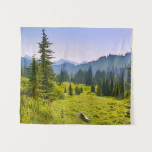 Berg- und Waldlandschaft Washington State Wandteppich