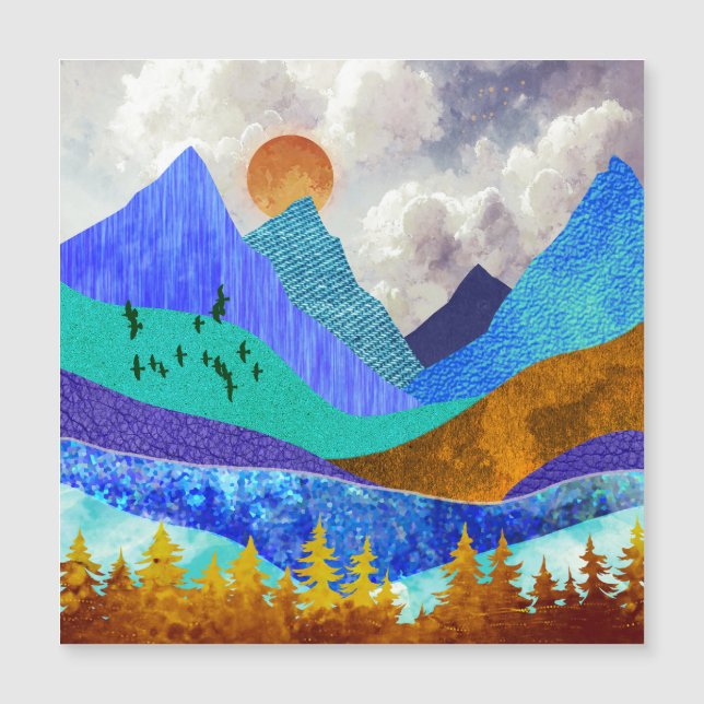 Berg Vista Magnetkarte (Vorderseite)