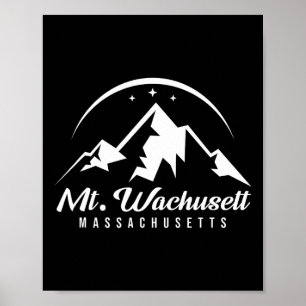 Berg Wachusett Machusetts Ski Resort Skifahren Sno Poster