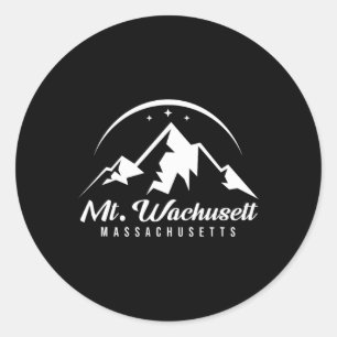 Berg Wachusett Machusetts Ski Resort Skifahren Sno Runder Aufkleber