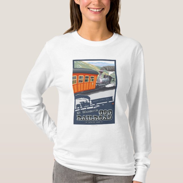 Berg Washington, neue HampshireCog Eisenbahn T-Shirt (Vorderseite)
