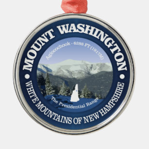 Berg Washington Ornament Aus Metall