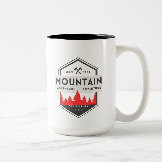 Berg Zweifarbige Tasse (Rechts)