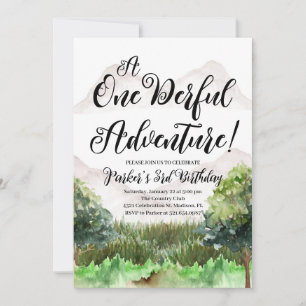 Bergabenteuer Geburtstag, Camping, Berg Einladung