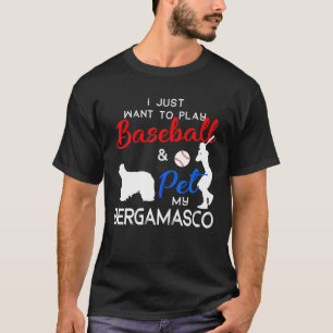 Bergamasco Funny Baseball Dog Owner Lover Xmas Gif T-Shirt