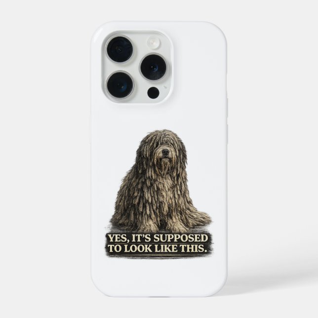 Bergamasco Hirtenhemd  iPhone Hülle (Rückseite)