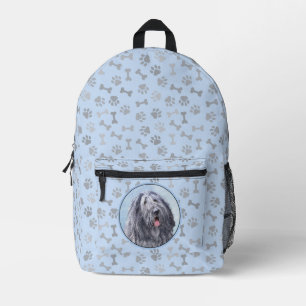 Bergamasco-Schäferhund-Gemälde - Süßes Original-Hu Bedruckter Rucksack