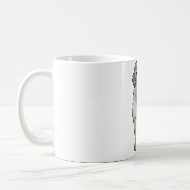 Bergamasco Sheepdog Art Kaffeetasse (Links)
