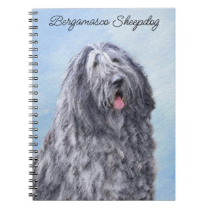Bergamasco Sheepdog Malerei - Niedlicher Original  Notizblock